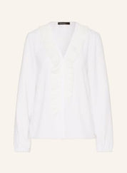 White Ruffle Blouse