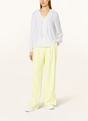 White Ruffle Blouse