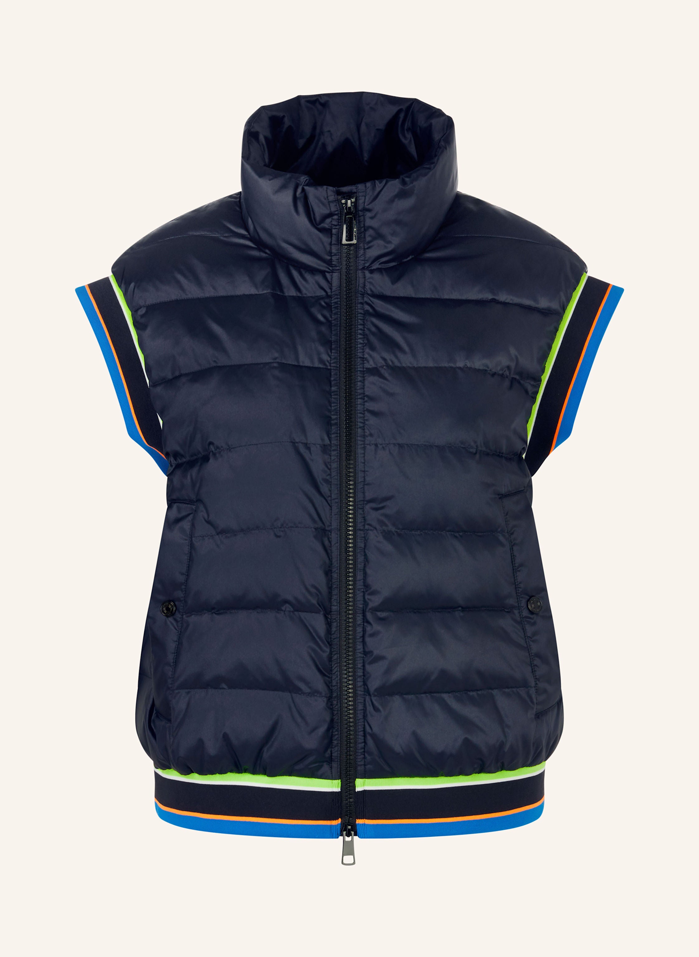 Oversized Down Vest Blue