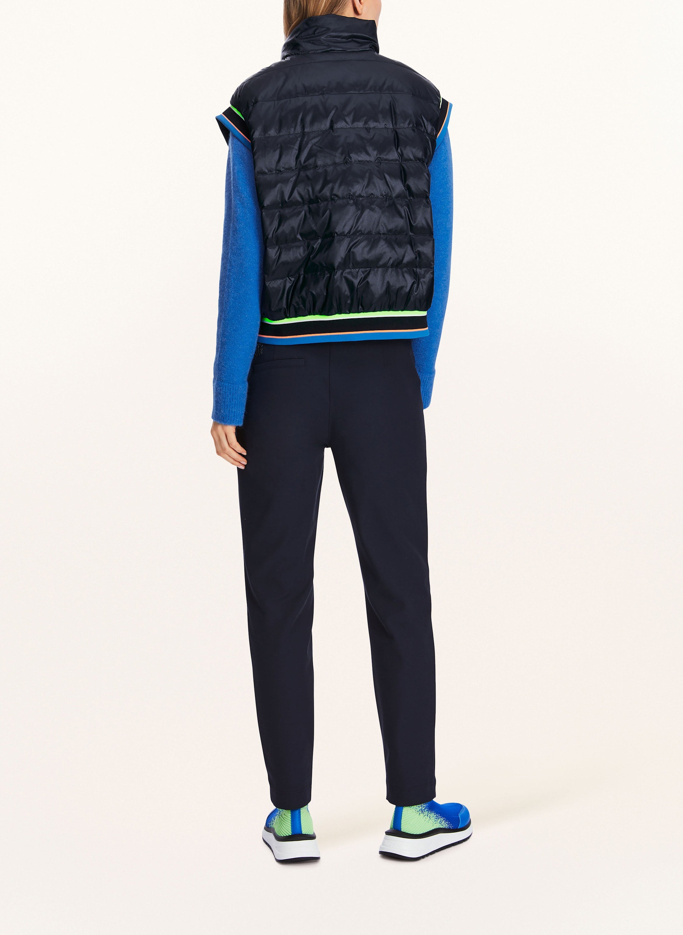 Oversized Down Vest Blue