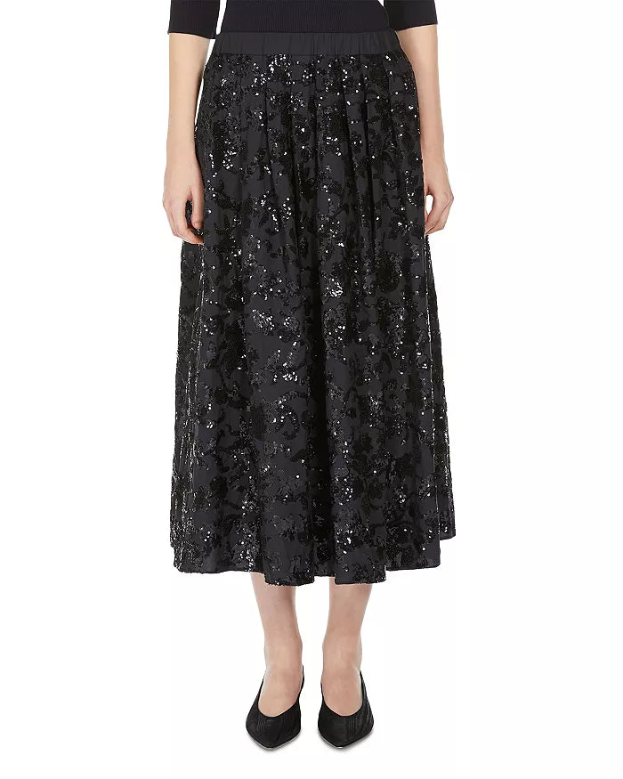 Nome Sequinned Skirt Navy