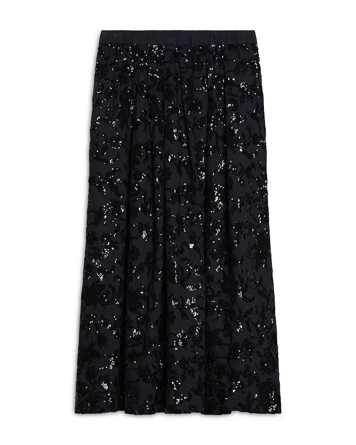 Nome Sequinned Skirt Navy