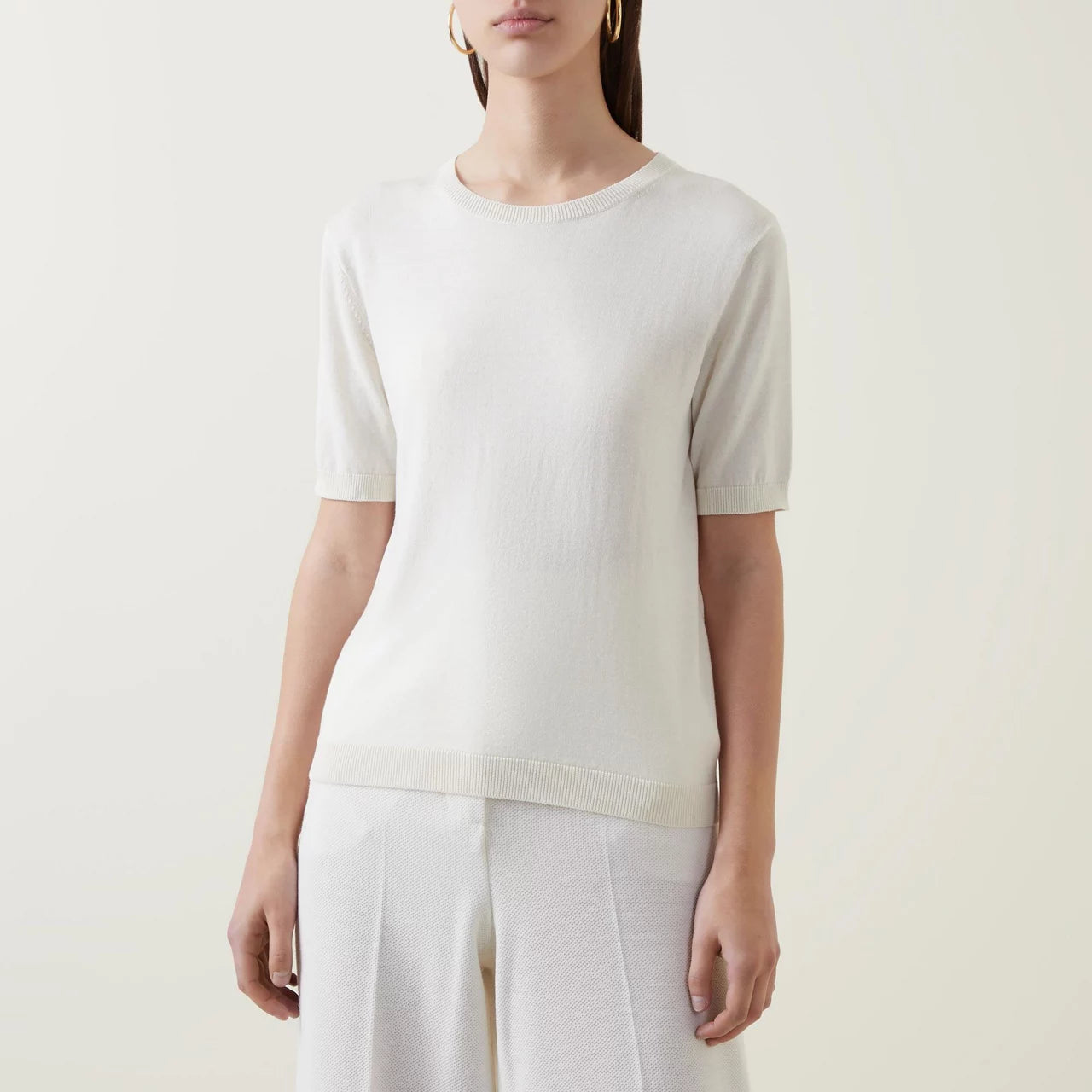 Zibetto Crew Neck SS Rib Knit