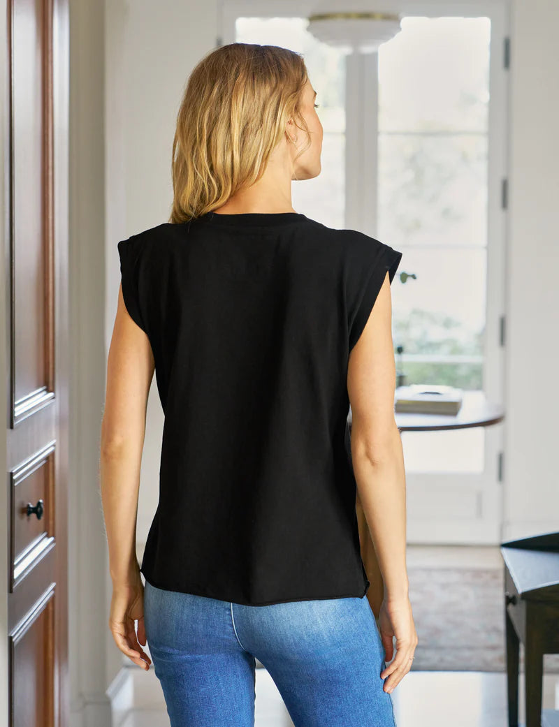 Aiden Vintage Muscle Tee Black