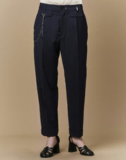 Concise Straight leg pants with double ticket pocket