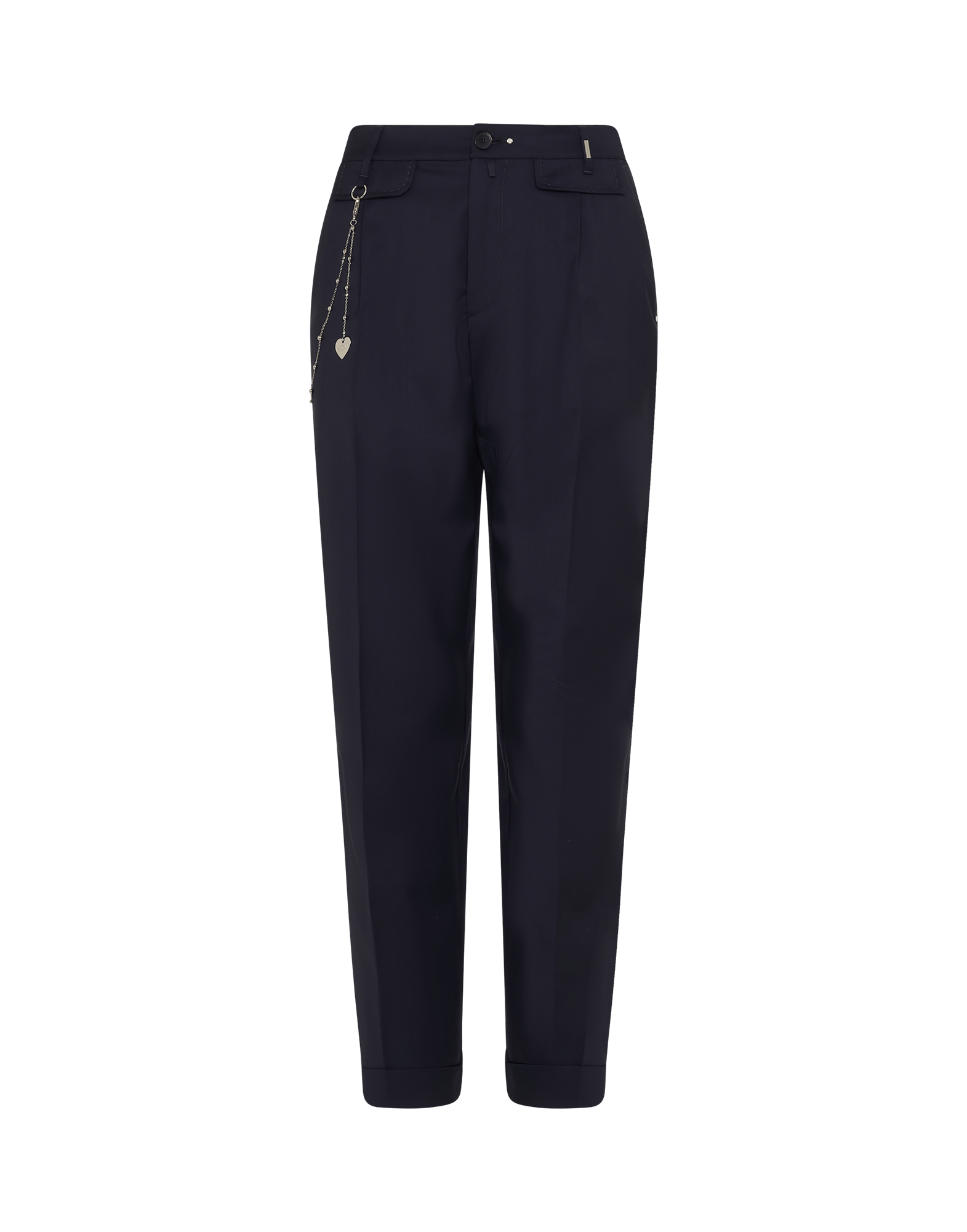 Concise Straight leg pants with double ticket pocket