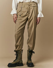 Concise Straight leg pants with double ticket pocket