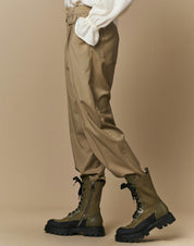 Concise Straight leg pants with double ticket pocket