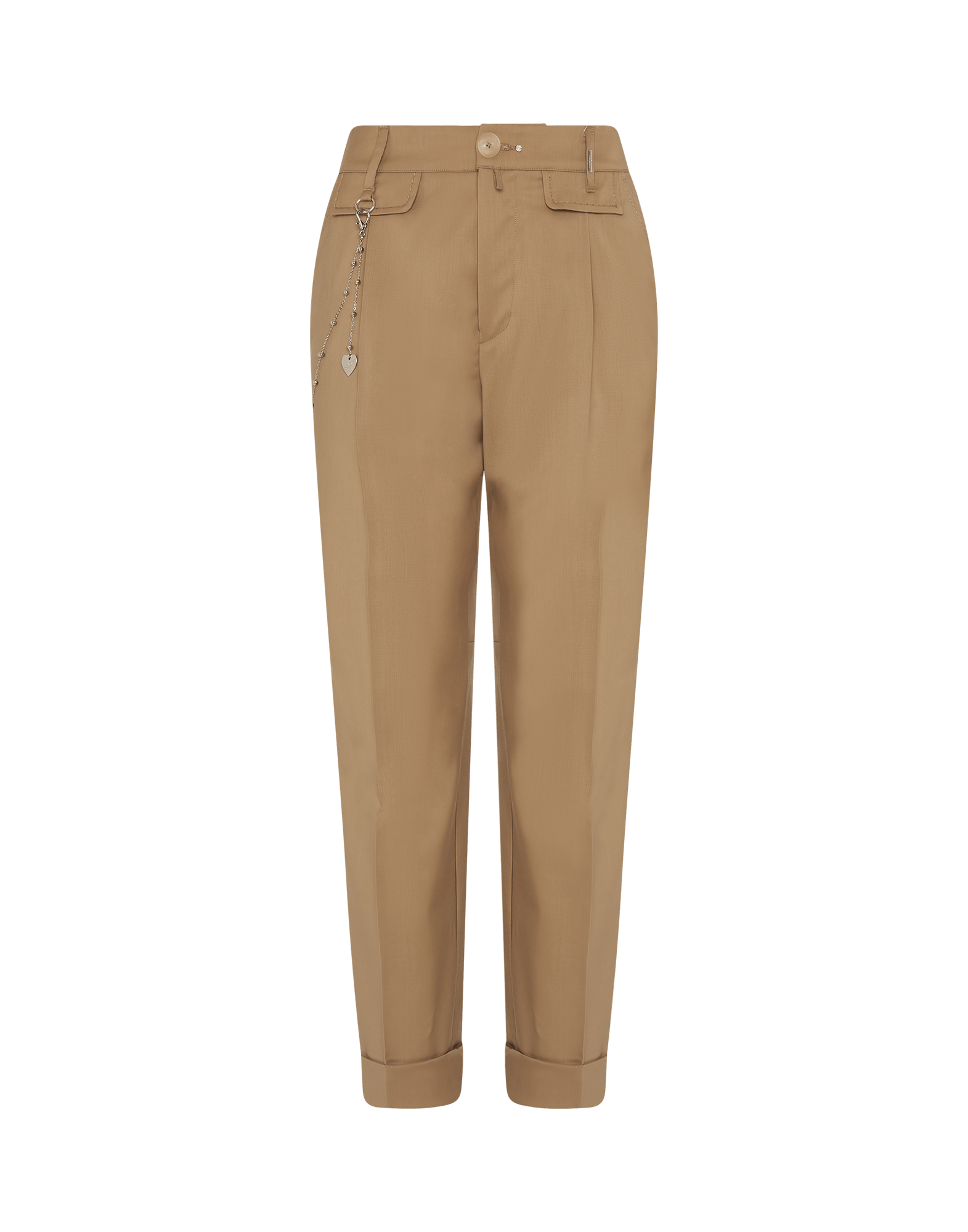 Concise Straight leg pants with double ticket pocket