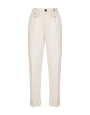 Concise Straight leg pants with double ticket pocket