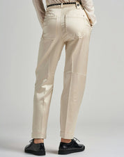 Concise Straight leg pants with double ticket pocket