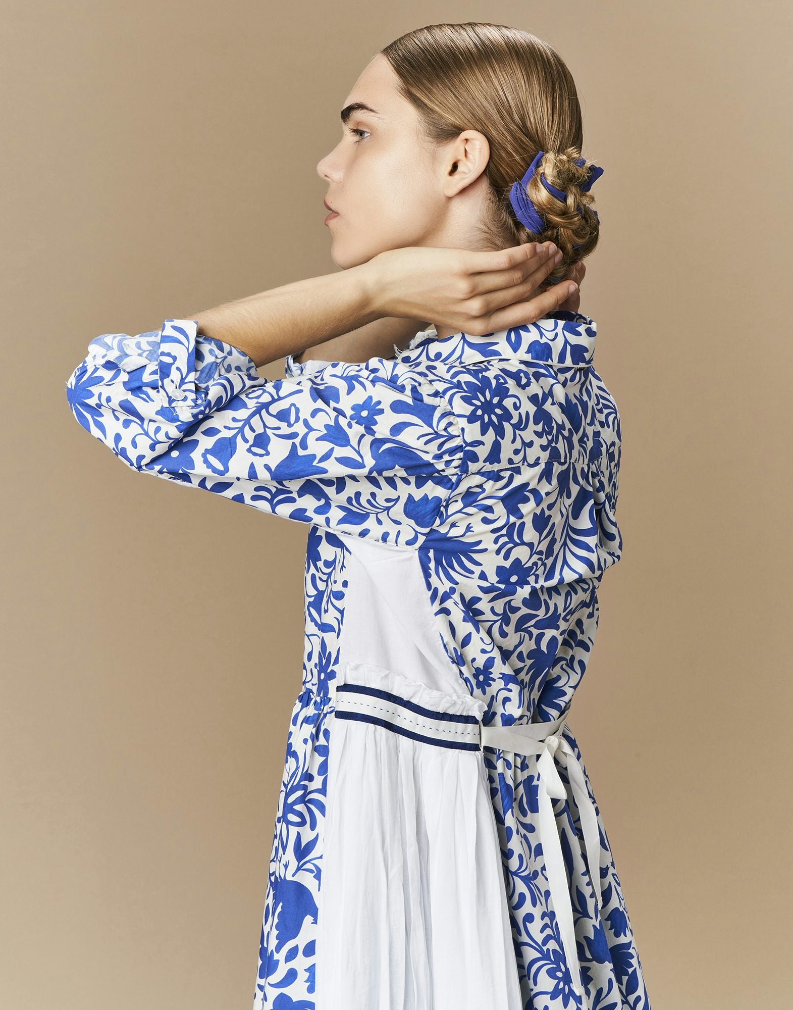 Beloved  Print L/S shirtdress