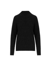 Wind Up Mock turtle high collar Black
