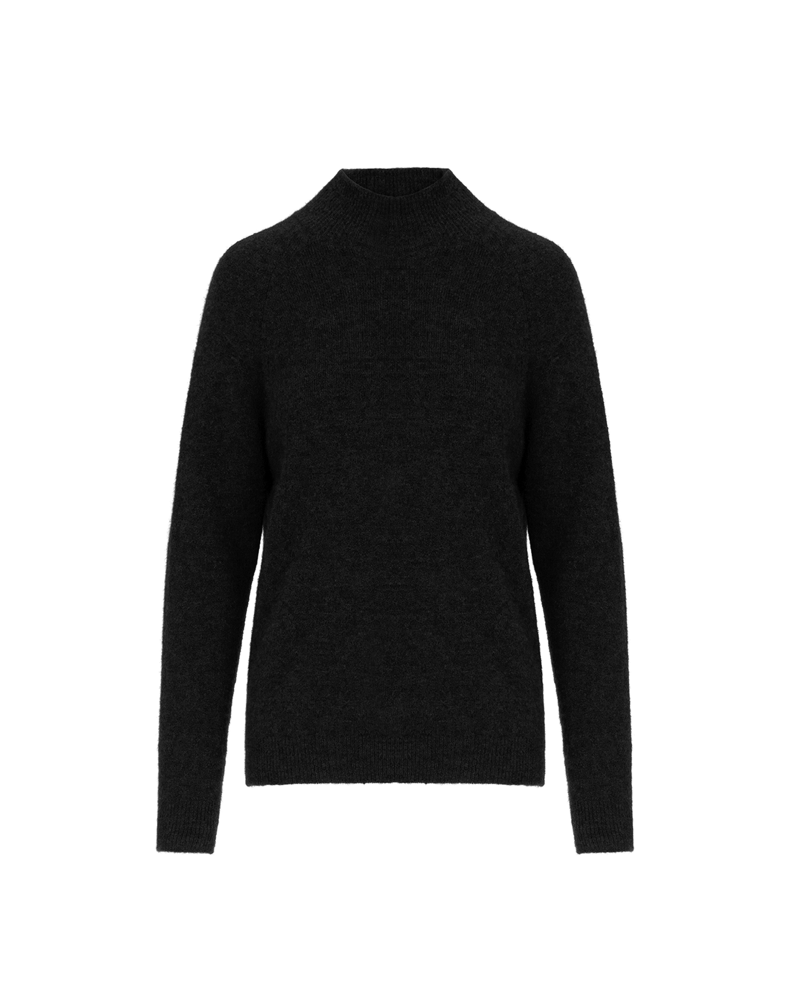 Wind Up Mock turtle high collar Black