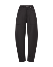 Qualify Black curved leg pants Black