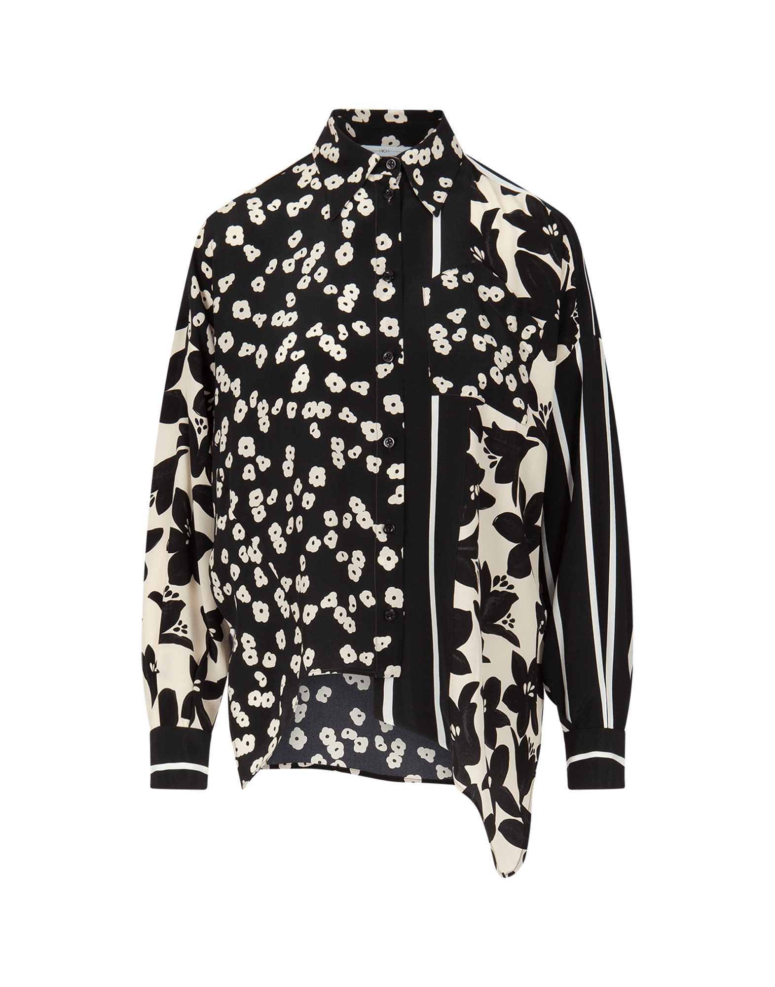Interpret cream and black mini and maxi floral and stripe