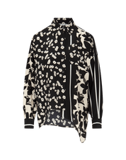 Interpret cream and black mini and maxi floral and stripe