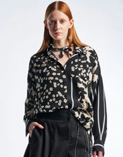 Interpret cream and black mini and maxi floral and stripe