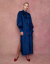 Dakota Twill Midi Dress - Petal Cloud