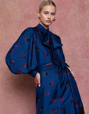 Dakota Twill Midi Dress - Petal Cloud