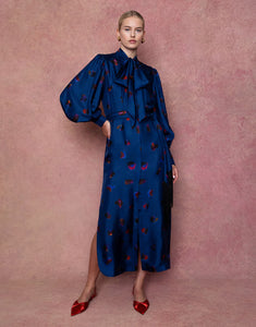 Dakota Twill Midi Dress - Petal Cloud