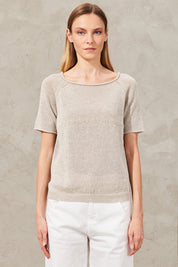 Raglan Short Sleeve Knit