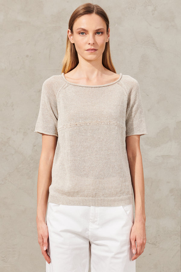 Raglan Short Sleeve Knit