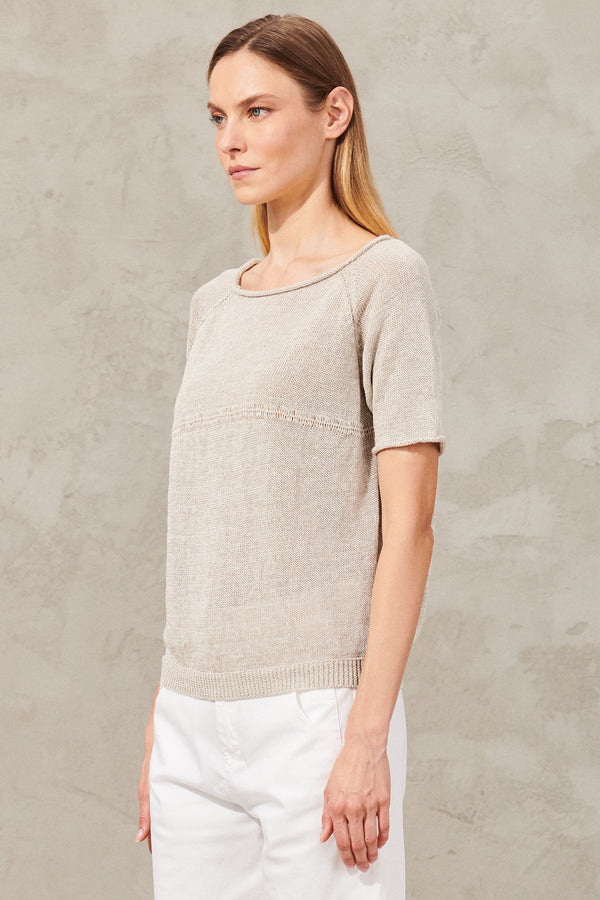 Raglan Short Sleeve Knit