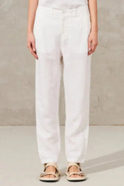 Linen slim pant