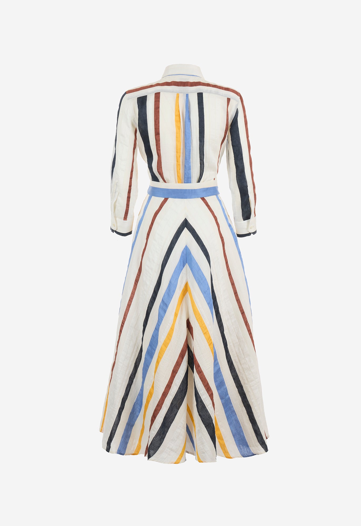 Dralla85 Tie Front Stripe Shirtdress