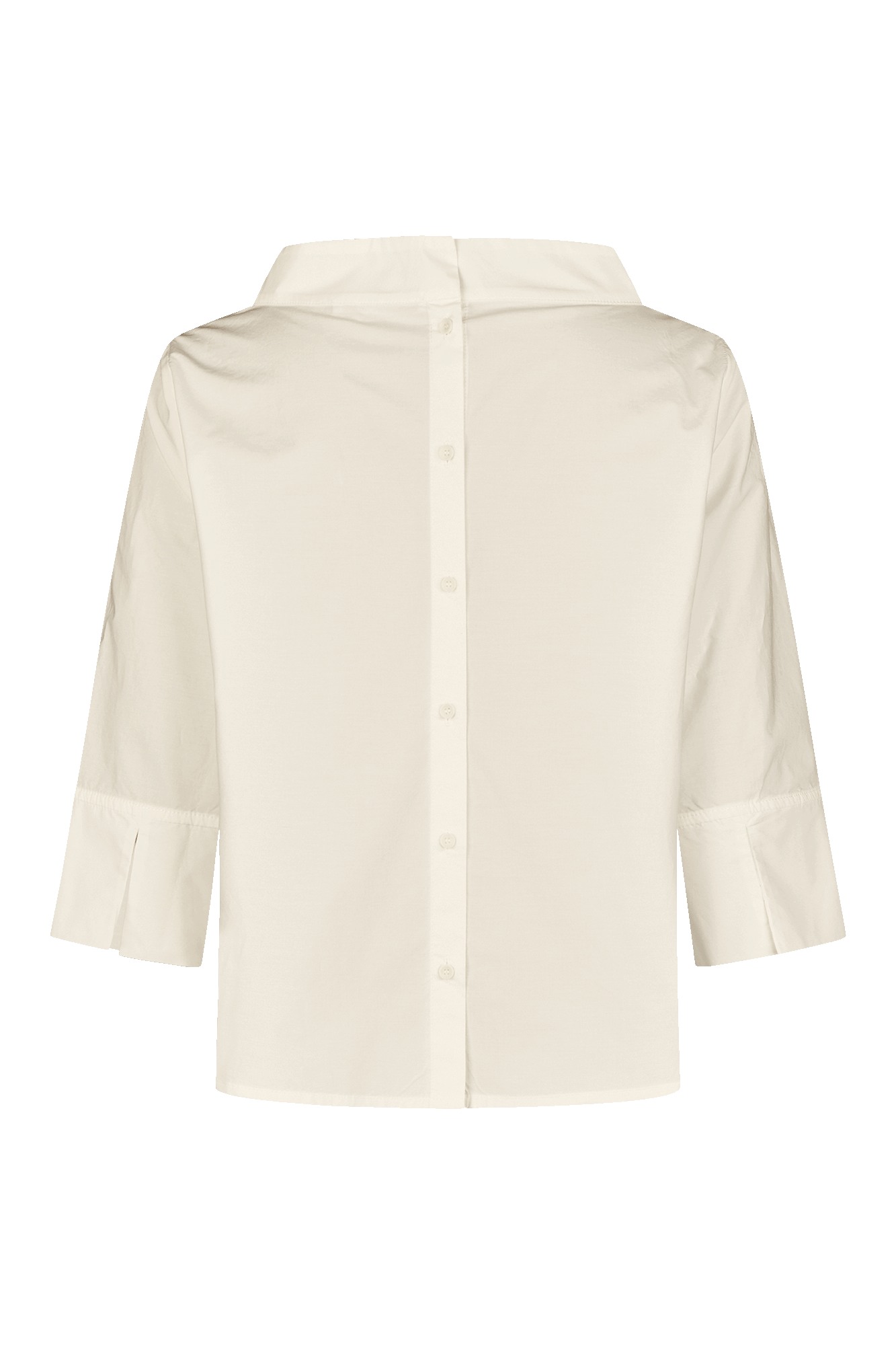 DOTTI White Top with Standup Collar & buttoned back