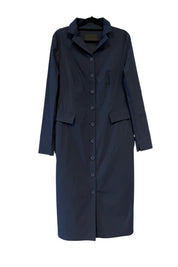 Coat Style Midi Dress Navy