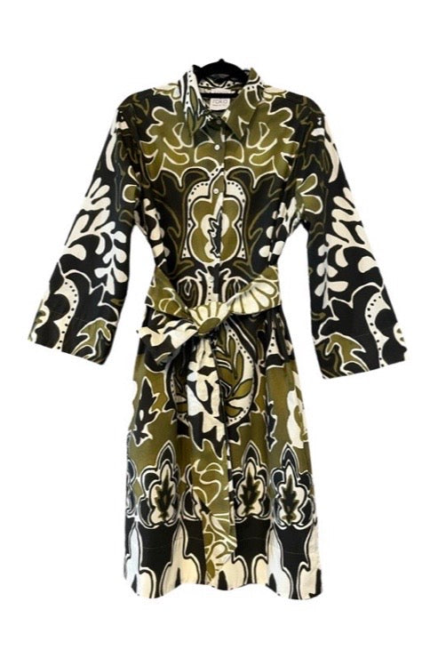 Tonia Shirtdress Damask