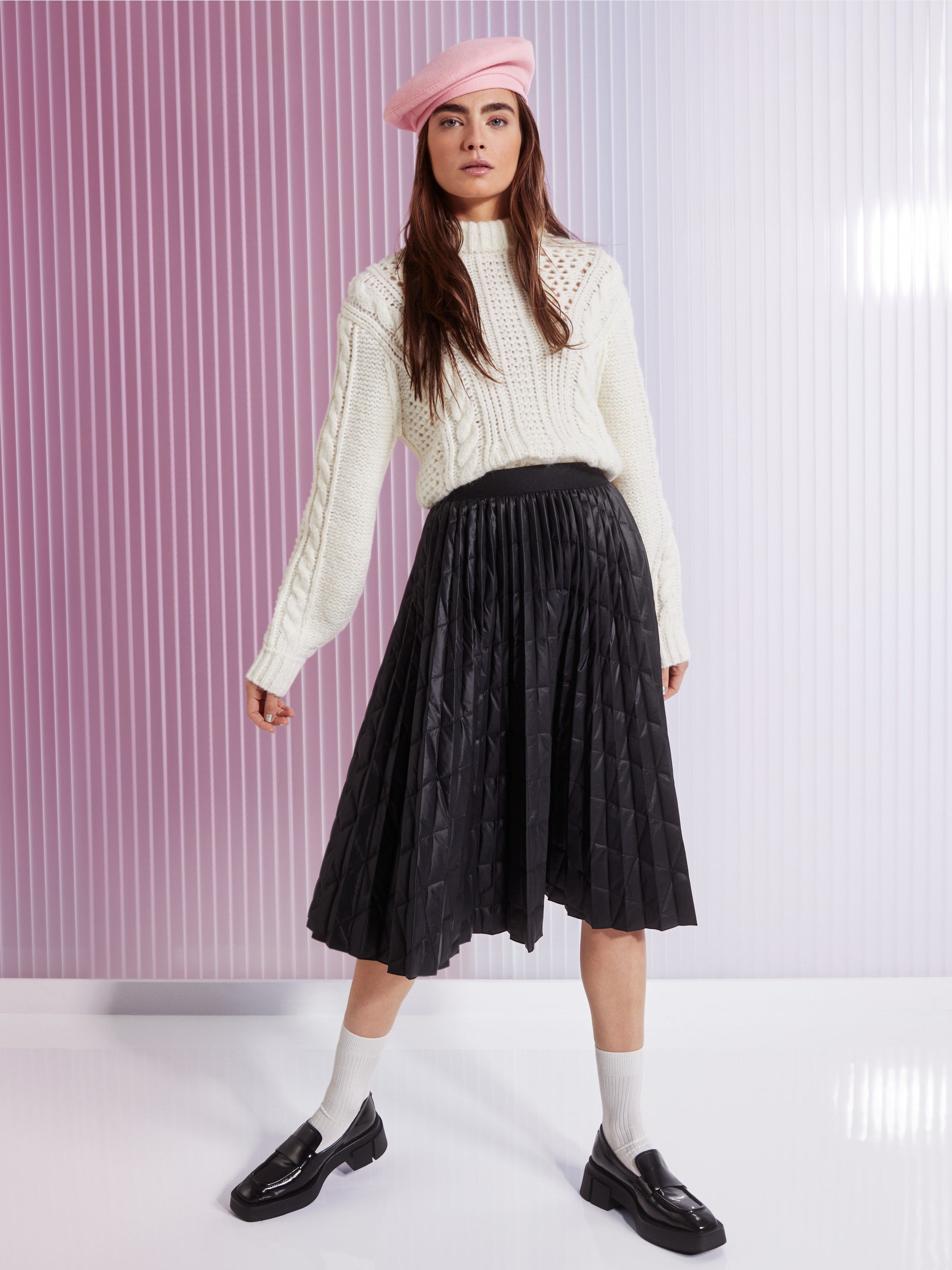 Black Pleated Skirt