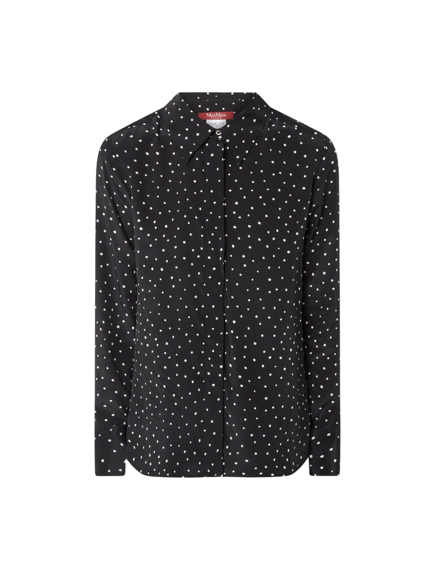 Printed crêpe de chine shirt