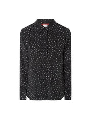 Printed crêpe de chine shirt
