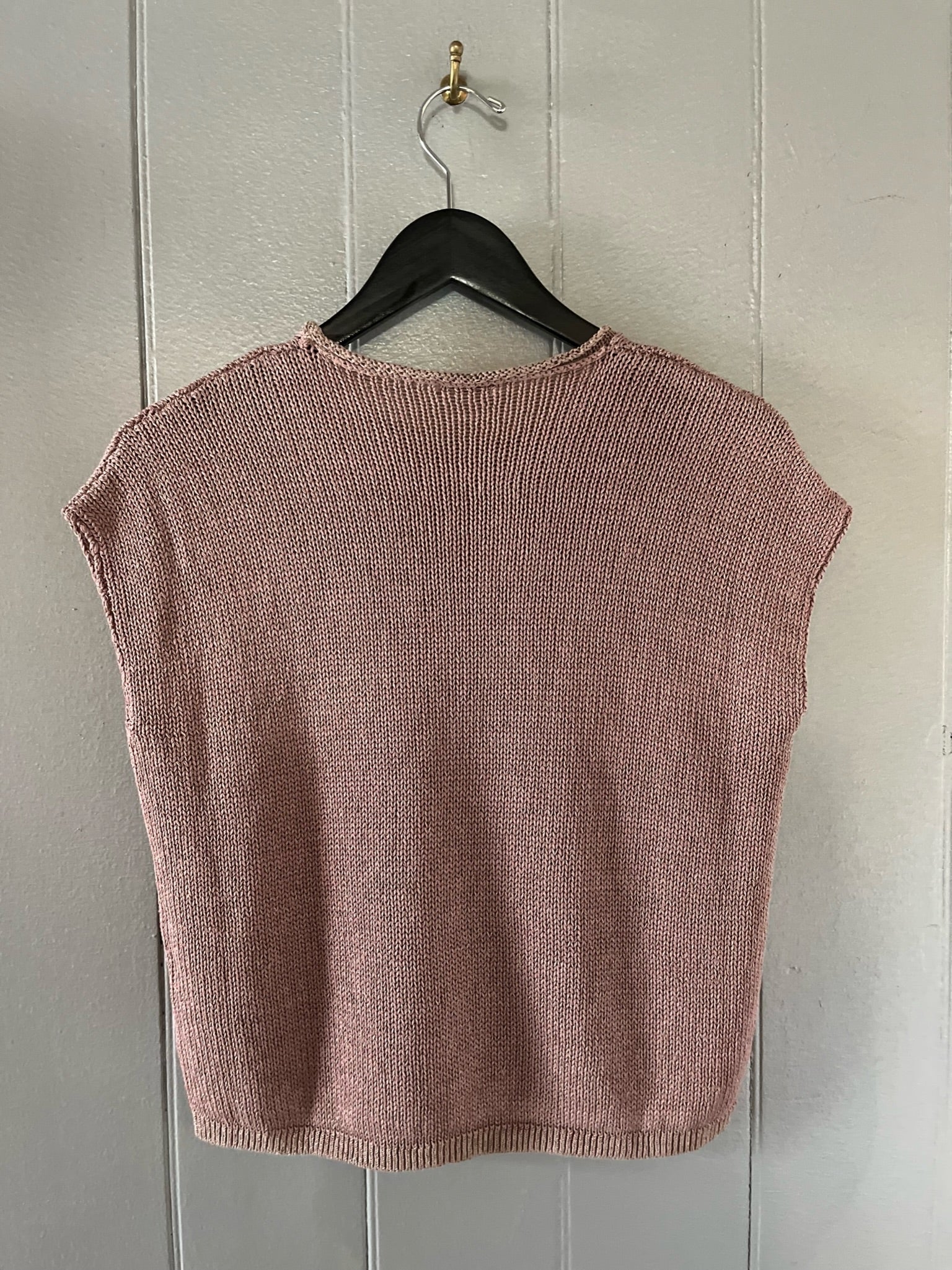 Knit melange tee rose