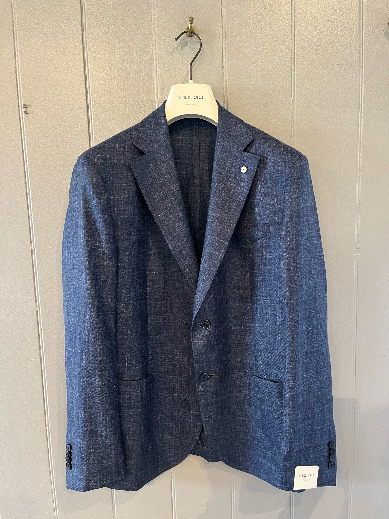 Blue Wool/Silk Jacket