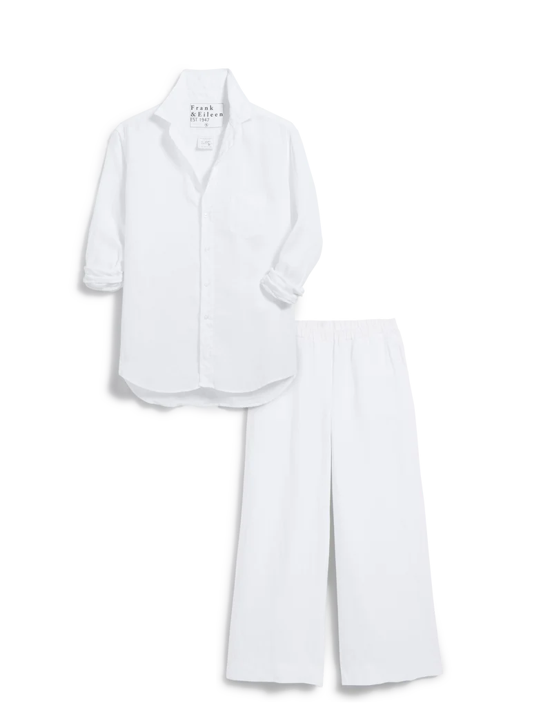 Linenset Tuscany Getaway Set - Eileen Button-Up & Maisie Wide-Leg Pant