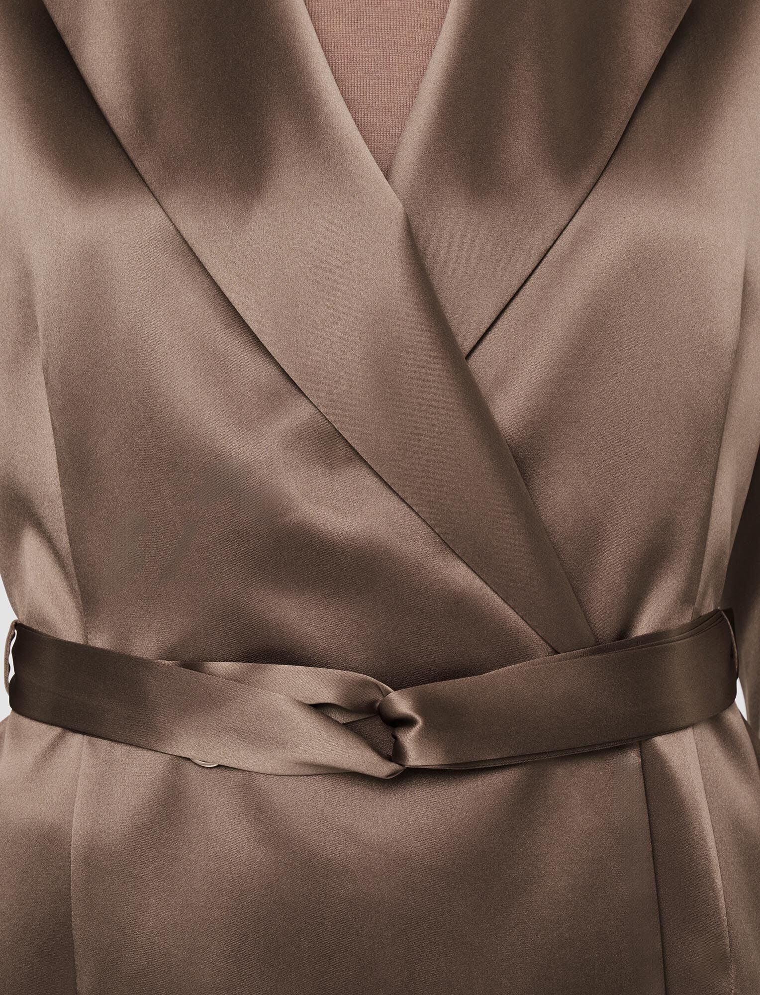 Joubert Silk Satin Jacket Escargot