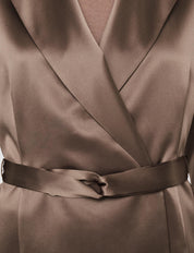 Joubert Silk Satin Jacket Escargot