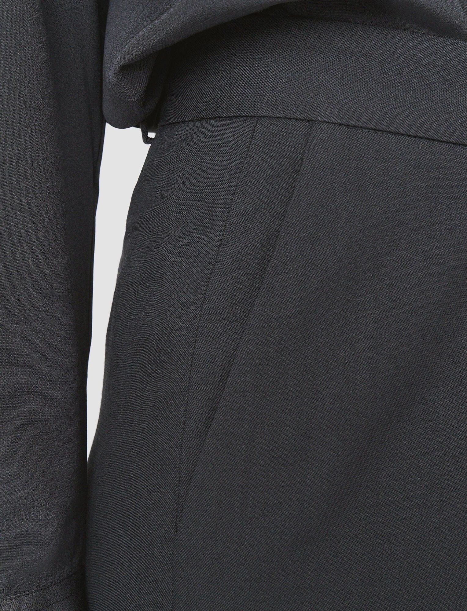 Tailored Wool Stretch Morissey Trousers Slate