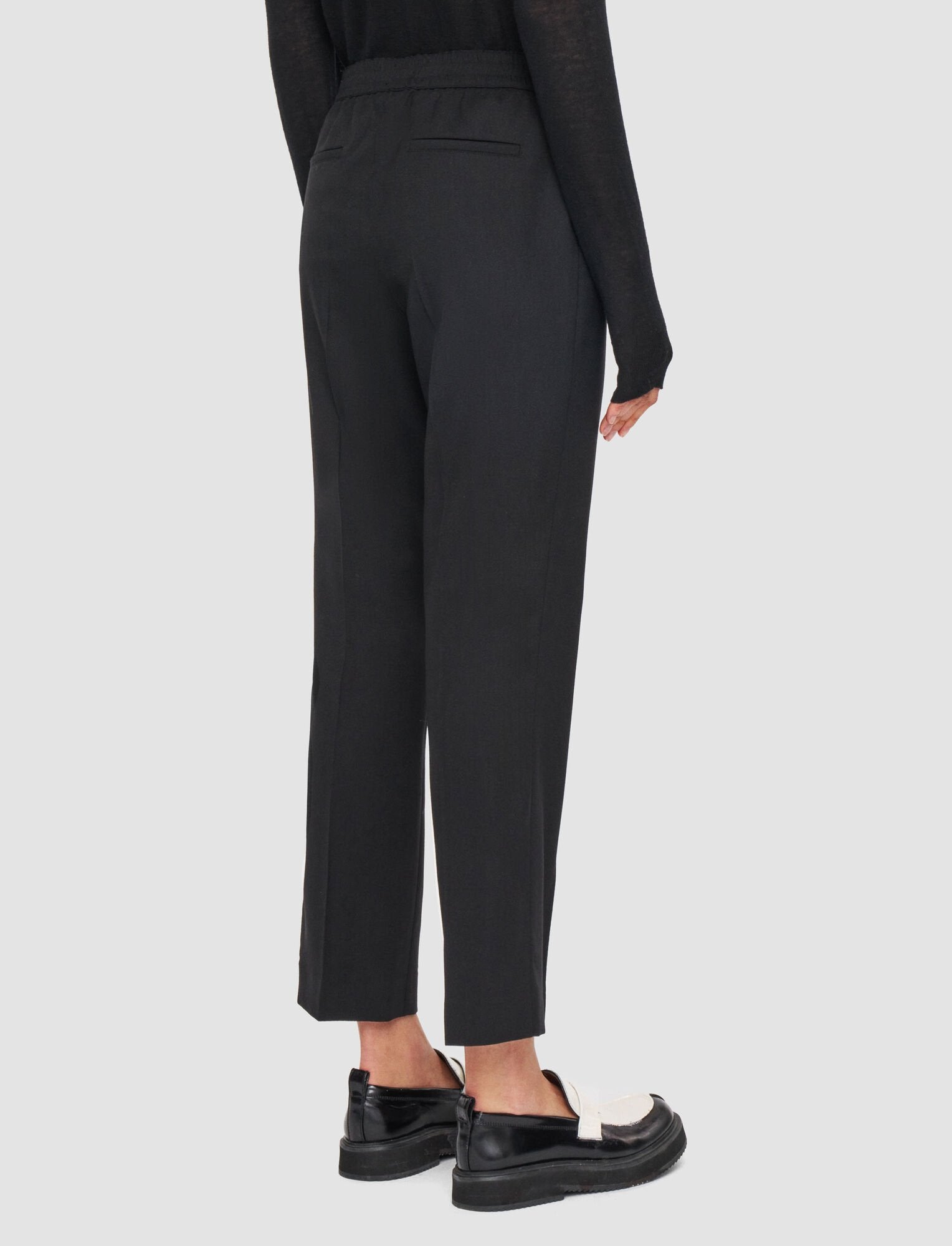 Vilar Tailoring Crepe Trousers Black