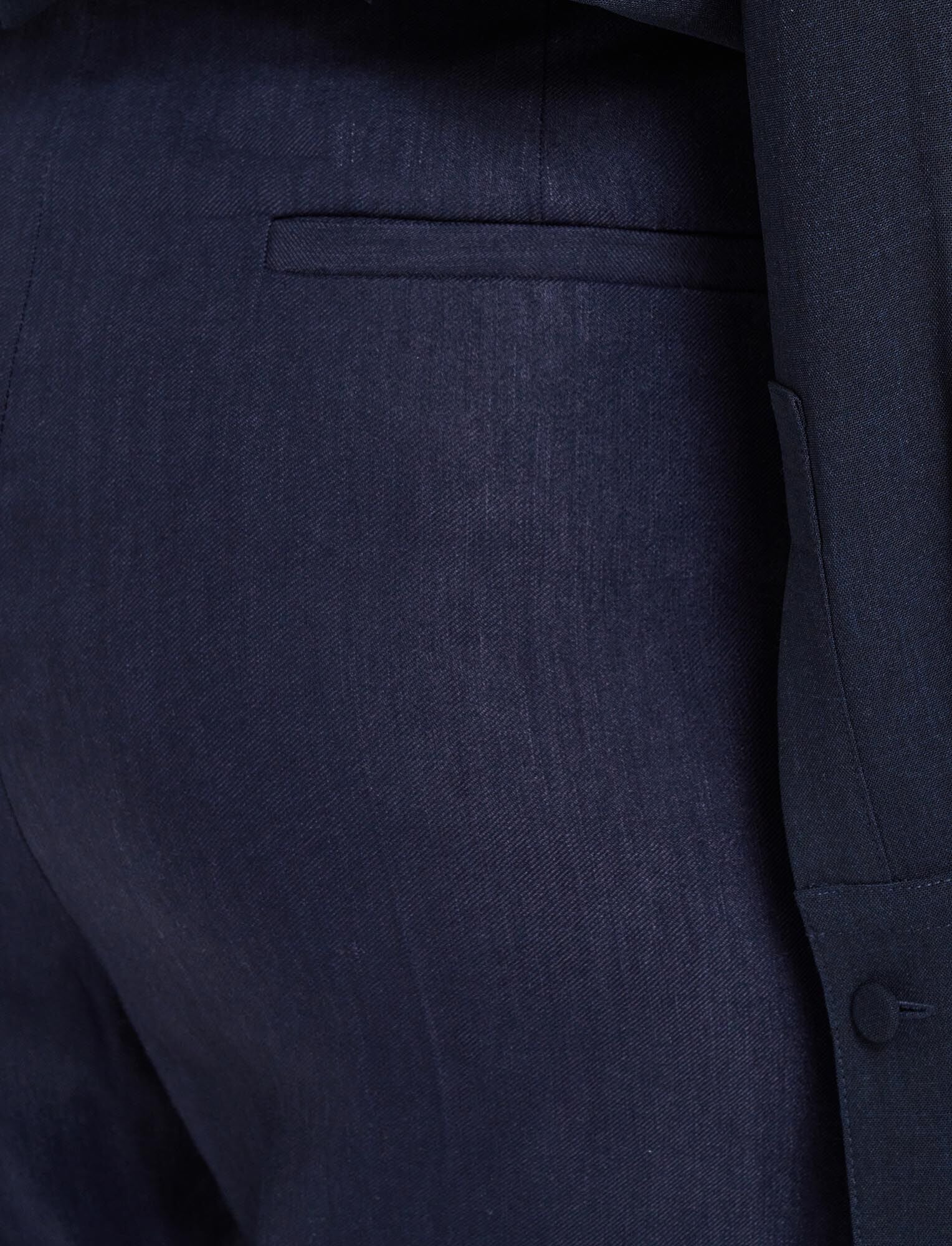 Tafira Gabardine Stretch Trousers Navy