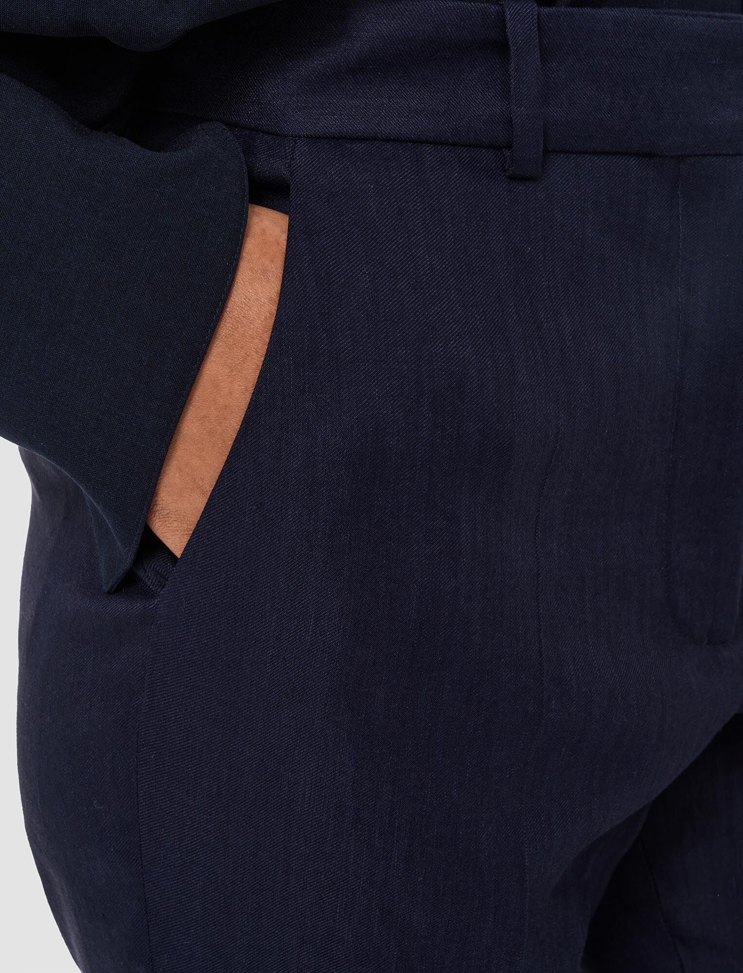 Tafira Gabardine Stretch Trousers Navy