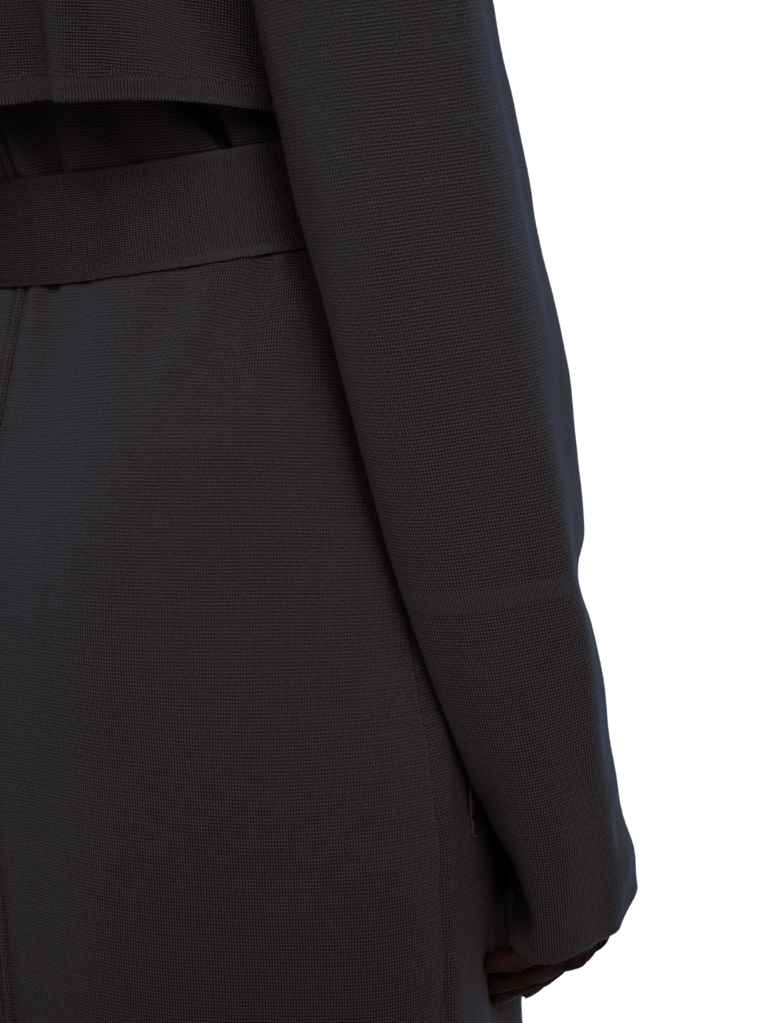 Milano Knitted Wool Coat Black