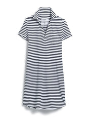 Lauren Polo Dress Navy Stripe