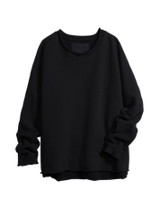 Anna - Long-Sleeve Capelet Black