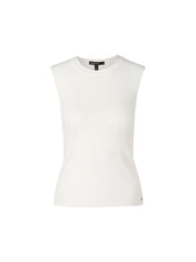 Round Neck Off White Top