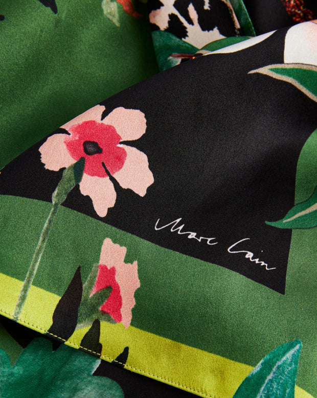 Print  Silk Scarf